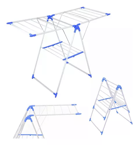 TENDEDERO PLEGABLE PARA SECAR ROPA PORTÁTIL ESTRUCTURA - 2