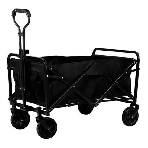 CARRO DE MANO PARA COMPRAS NEGRO - 1