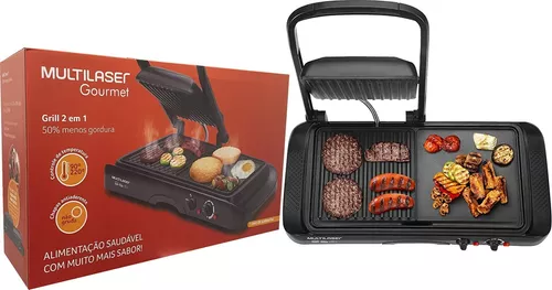 PLANCHA ASADERA PARRILLA 2 EN 1 PORTÁTIL RAF 2695 1600W - 1
