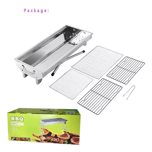PARRILLERO BARBACOA ASADO ACERO INOXIDABLE PORTABLE TL002 - 2