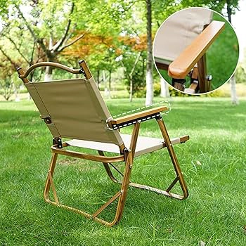 SILLA PLEGABLE ANGELES DEL HOGAR LIBRE DISPOSICIÓN BEIGE ACAMPAR PLAYA O PISCINA - 3