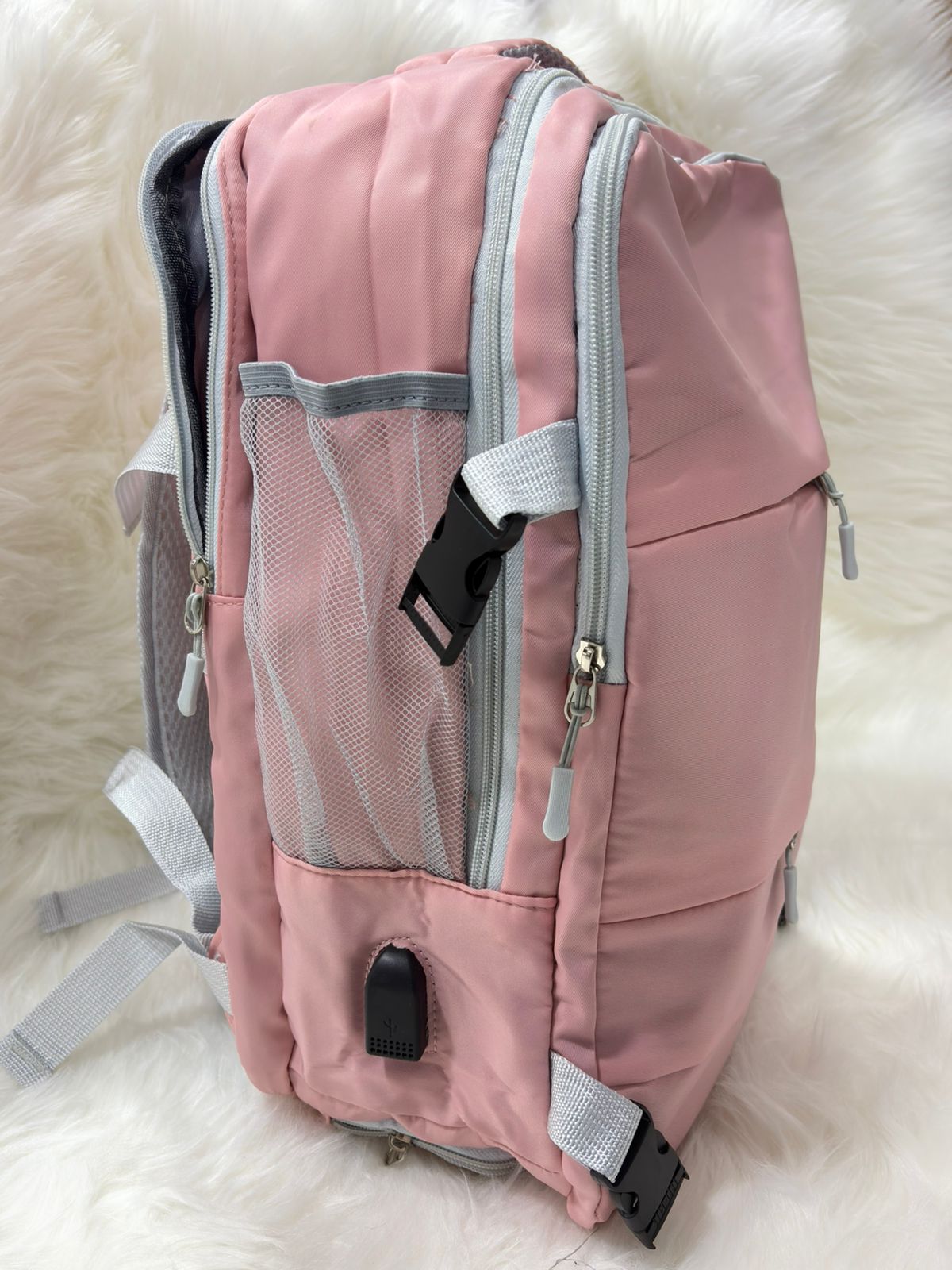 MOCHILA VIAJE NOTEBOOK GRANDE BOLSO IMPERMEABLE EXTENSIBLE - 1