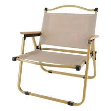 SILLA PLEGABLE ANGELES DEL HOGAR BEIGE ACAMPAR PLAYA O PISCINA - 1