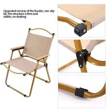 SILLA PLEGABLE ANGELES DEL HOGAR BEIGE ACAMPAR PLAYA O PISCINA - 2