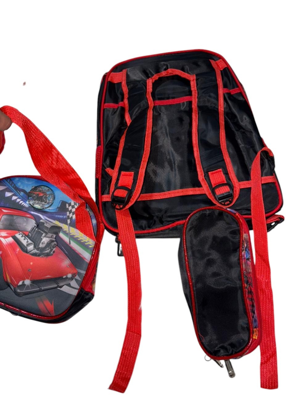 MOCHILA ESCOLAR INFANTIL 3D MAS LONCHERA Y ESTUCHE - 2