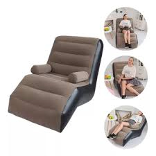 SILLÓN SOFÁ INFLABLE PEREZOSO APOYA BRAZOS + BOMBA MANUAL - 2