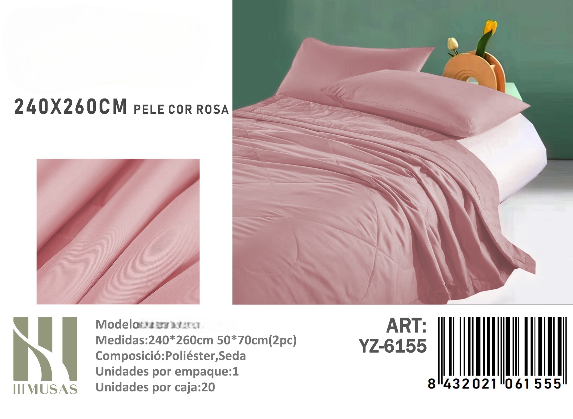 PLUMON UNICOLOR KING MEDIDAS 240X260CM - 1