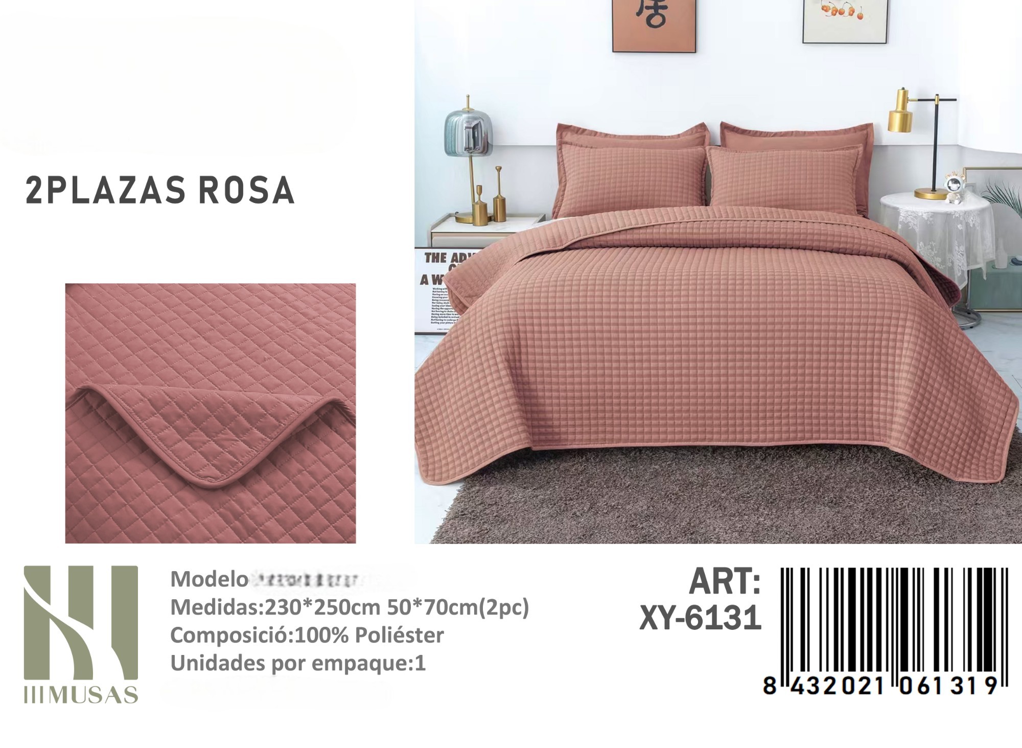 COBERTOR DE VERANO KING IMUSSA 240X260CM - 1