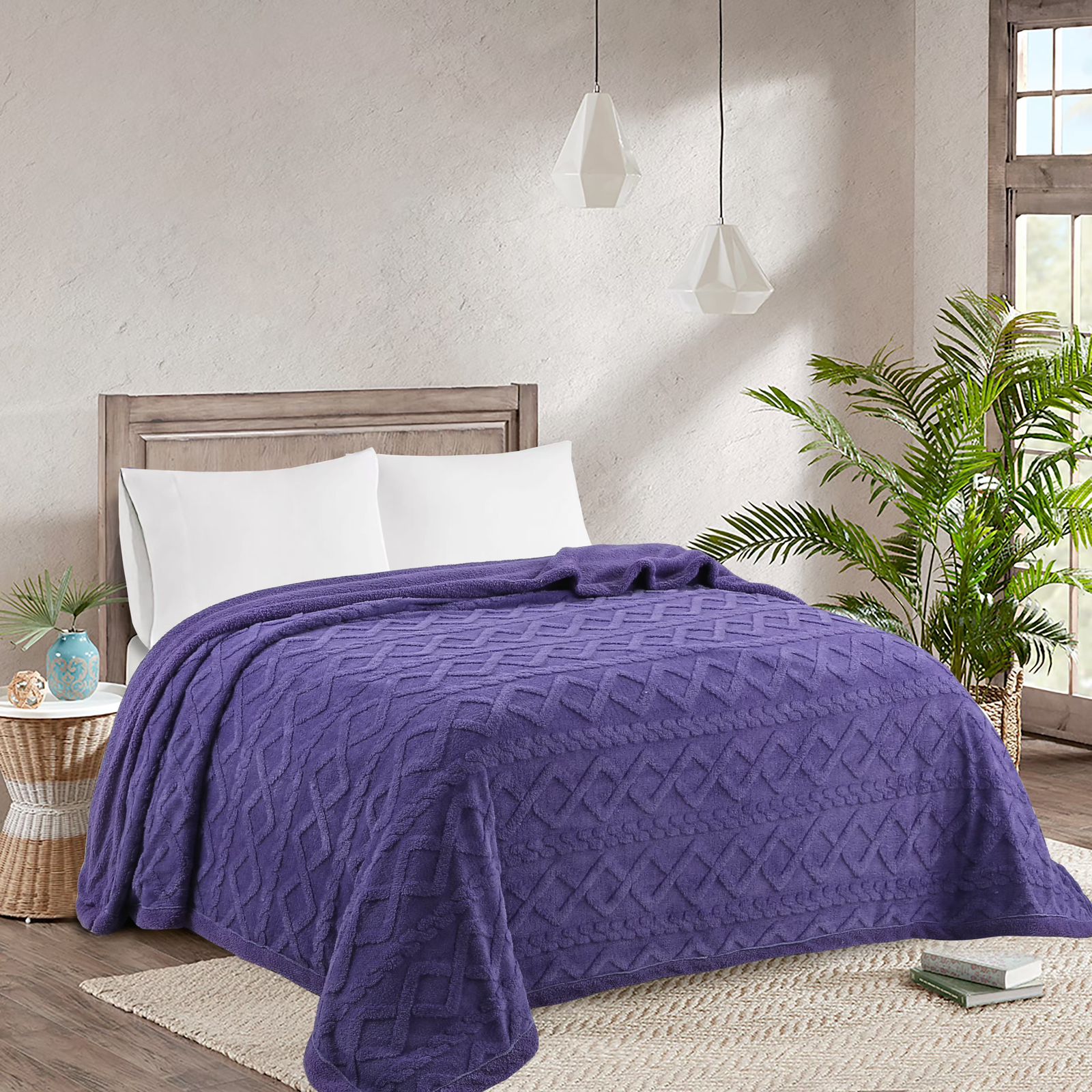 FRAZADA SHERPA CON CHIPORRO KING 230X250CM - 1