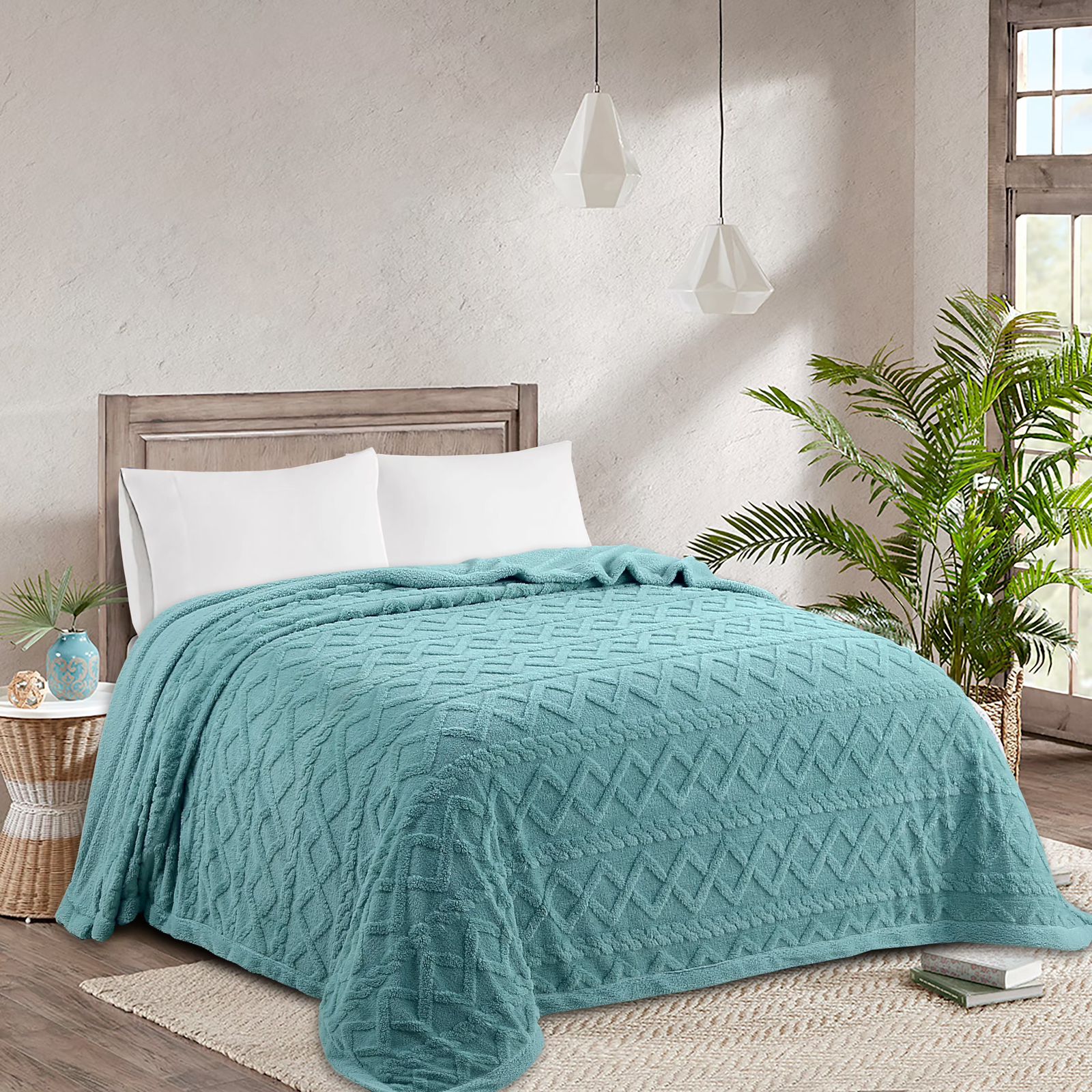 FRAZADA SHERPA CON CHIPORRO KING 230X250CM - 1