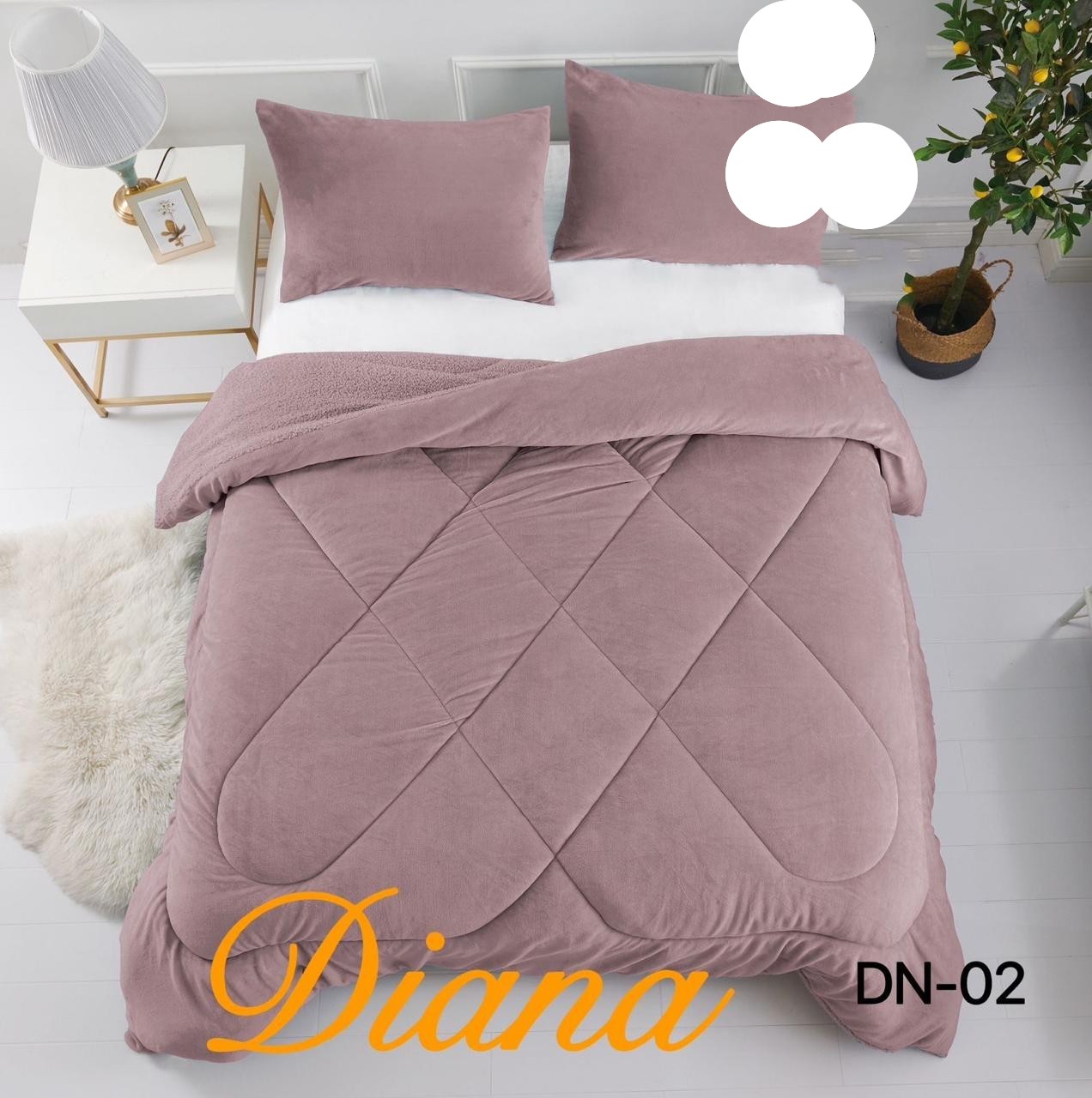 PLUMON SHERPA 1.5 COBERTOR DE INVIERNO DE PLUSH Y CHIPORRO UNICOLOR - 1