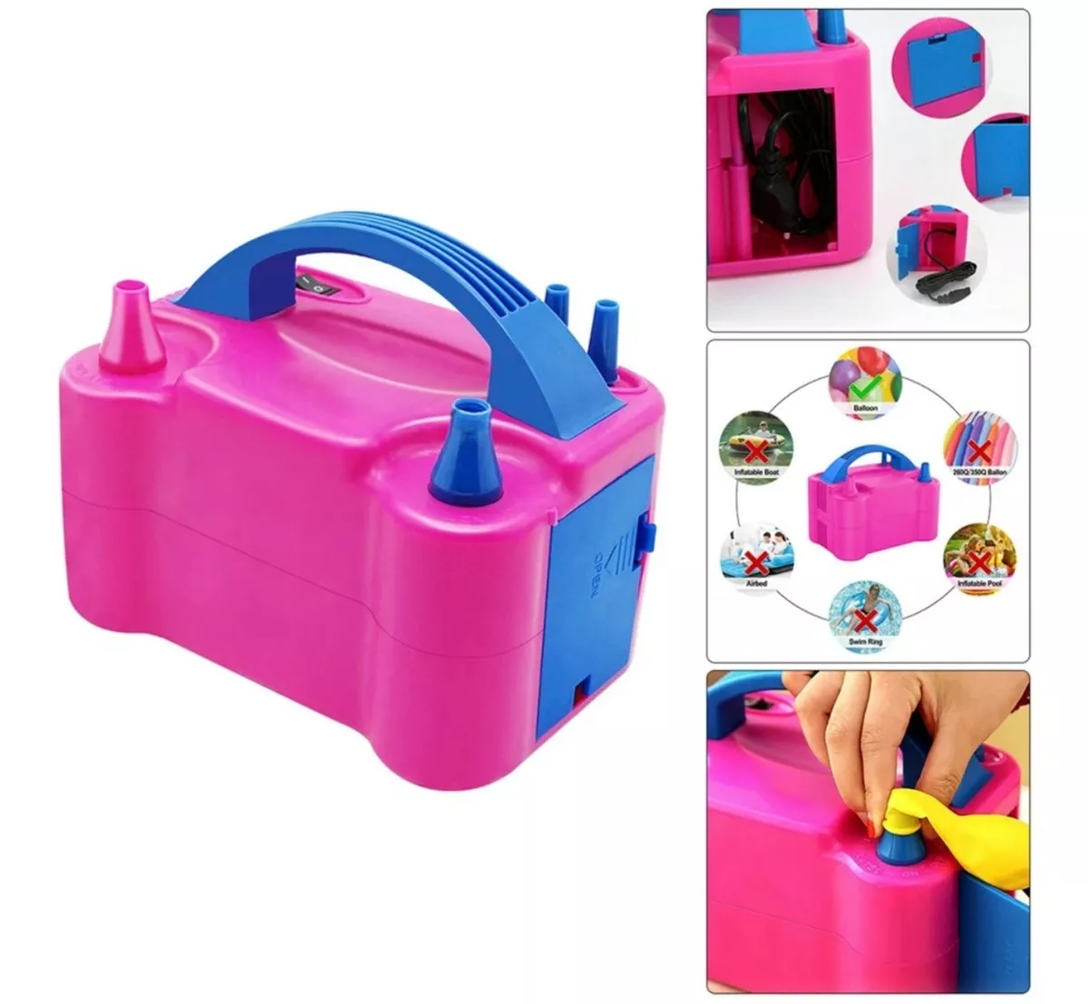 INFLADOR DE GLOBOS ELECTRICO MAQUINA PARA INFLAR GLOBOS - 1
