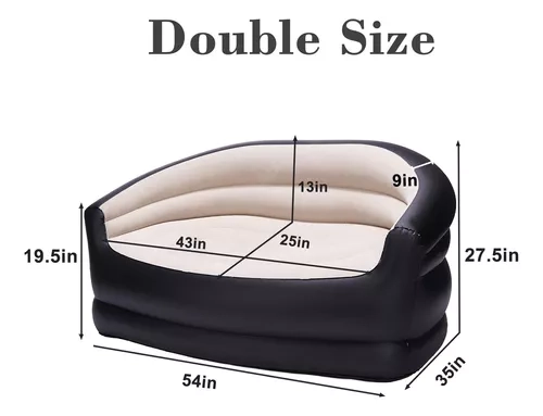 SILLON DE AIRE  PUFF INFLABLE PARA INTERIOR O EXTERIOR - 3