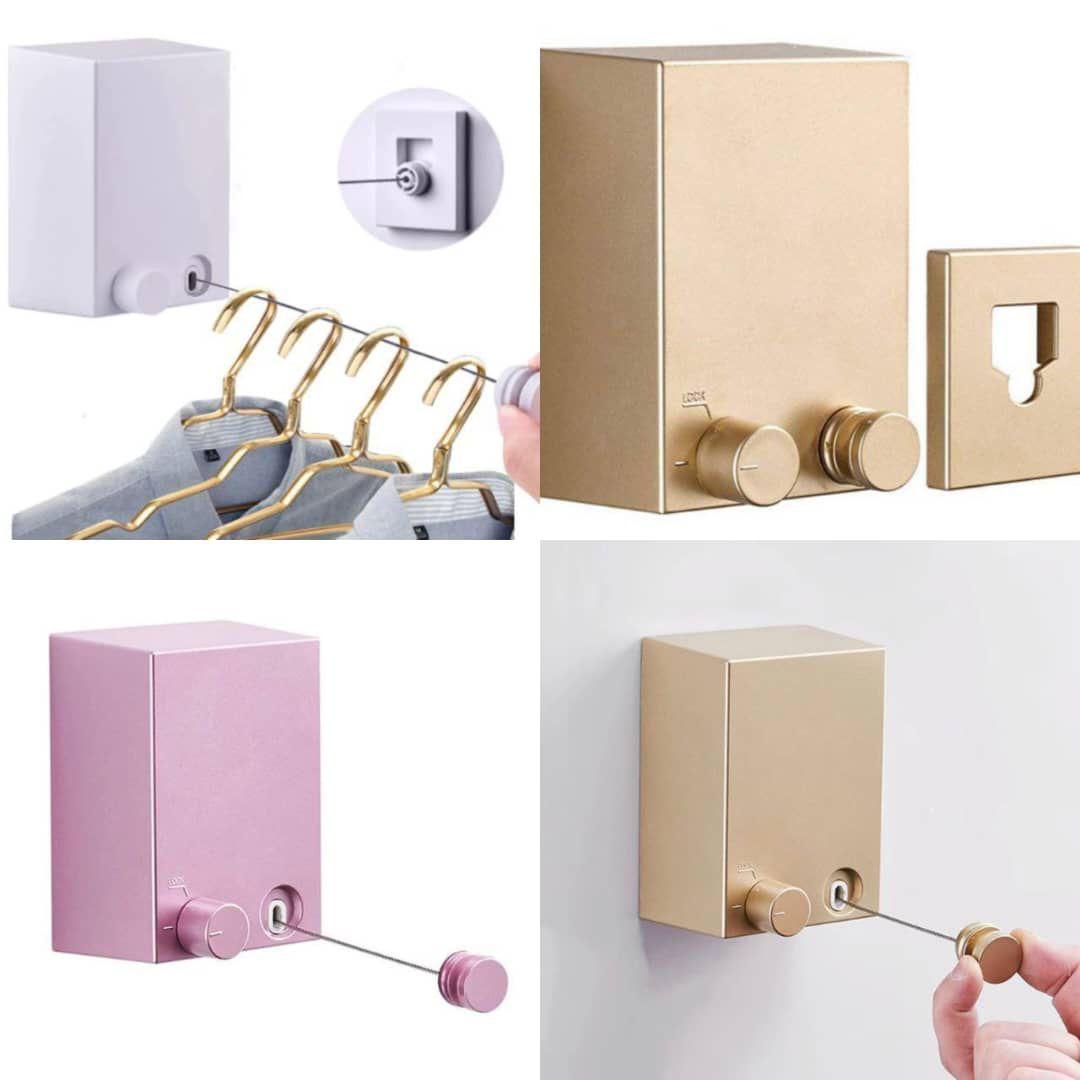 TENDEDERO RETRÁCTIL COLGADOR DE ROPA PARED 4.2M - 1