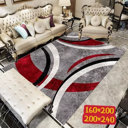 ALFOMBRA LISA CON DISEÑO EN 3D 200X240CM - 1
