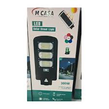 FAROLA LED ALUMBRADO PUBLICO CON PANEL SOLAR INTEGRADO 300W - 1