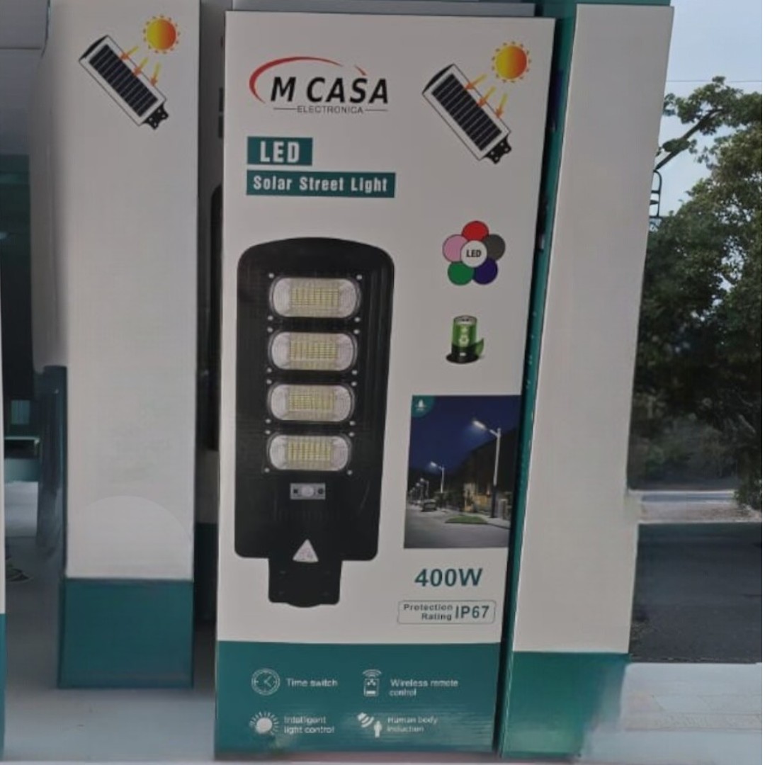 FOCO SOLAR CON SENSOR DE MOVIMIENTO LED DE 400W - 2