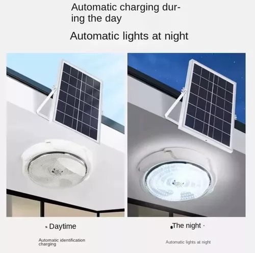 LAMPARA PLAFON REDONDA DE TECHO SOLAR 300W. BLANCO FRIO - 1
