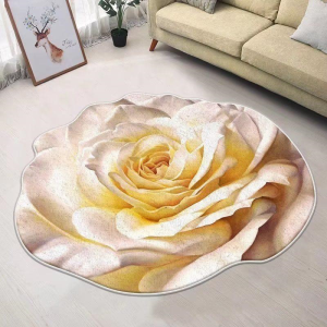 ALFOMBRA DECORATIVA DISEÑO FLOR - 1