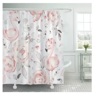 CORTINA DE BANO IMPERMEABLE CON DISENOS MEDIDAS 180×180 CM - 1