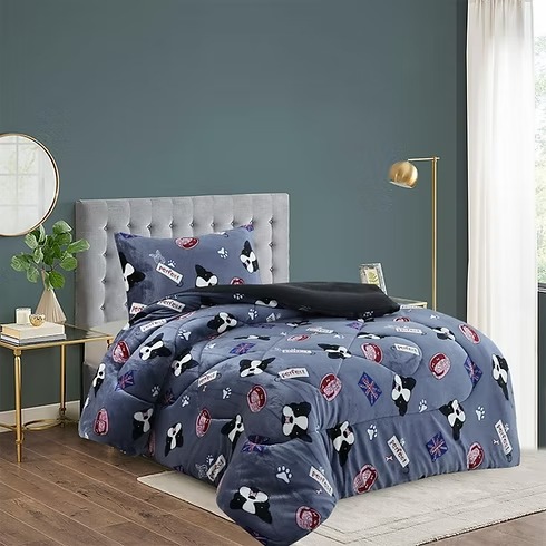 COBERTOR DE INVIERNO PLUSH PLAZA CON DISEÑO 1.5 - 1