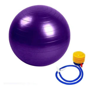 PELOTA BALON 75 CM PILATES YOGA + INFLADOR PELOTAS - 1