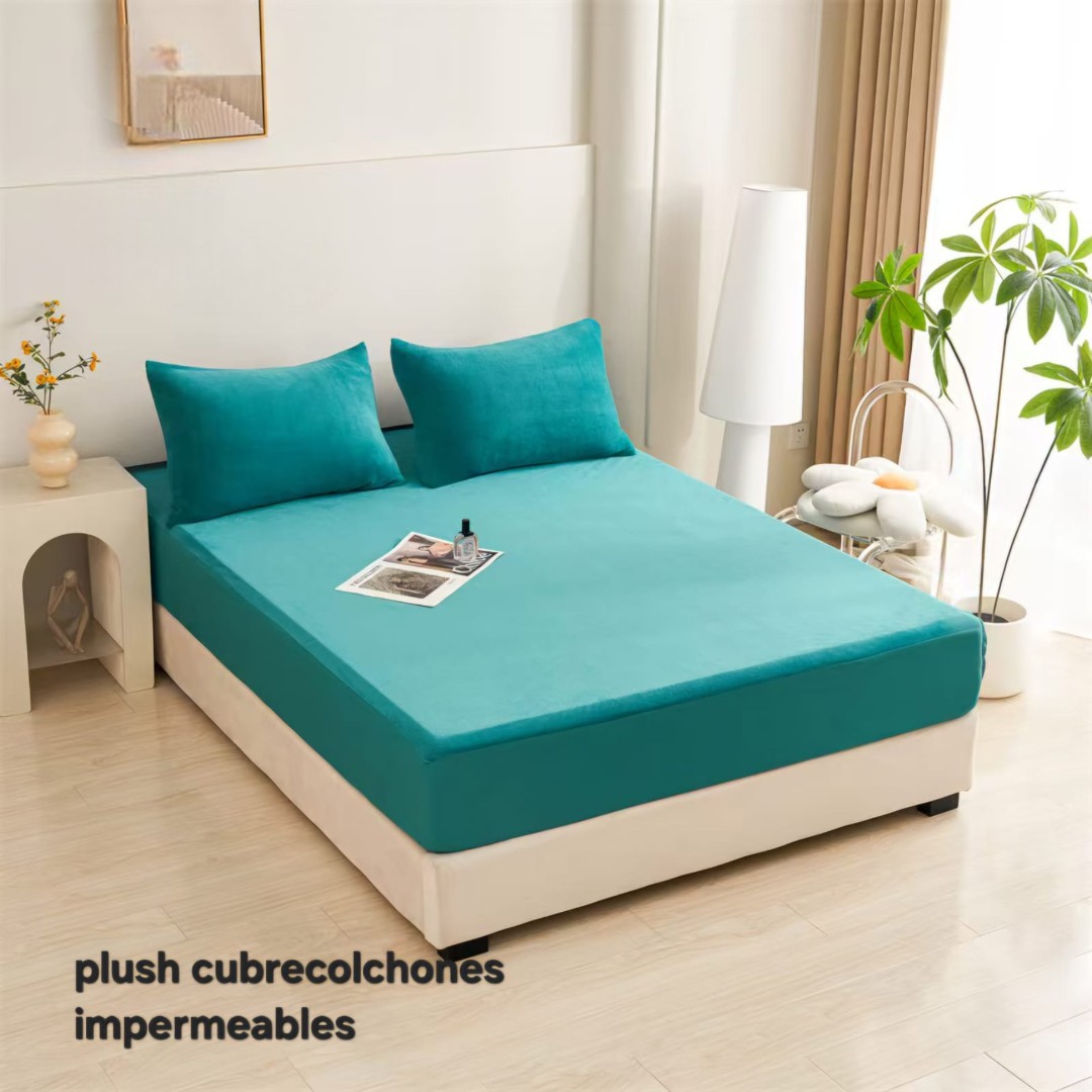 CUBRECOLCHON PLUSH IMPERMEABLE 1.5 - 1