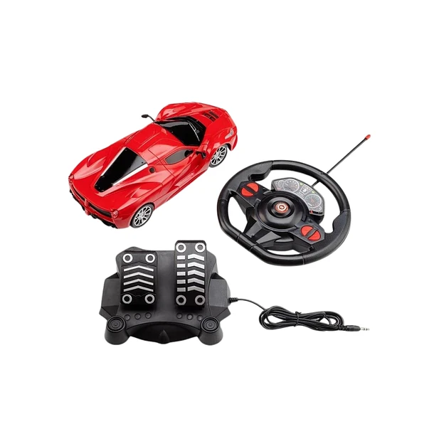 AUTO DE JUGUETE CONTROL REMOTO WORLD RACING INFANTIL EN COLOR ROJO - 1