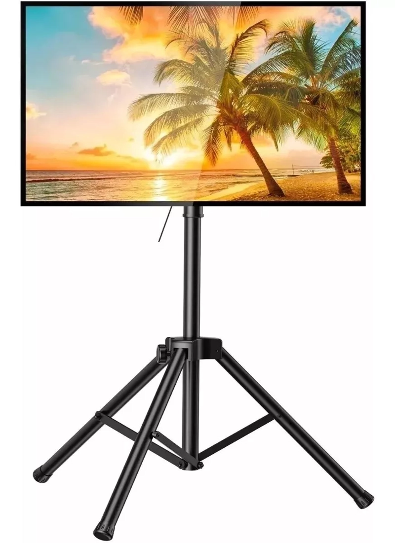 BASE TRIPODE PEDESTAL TV 32 A 55 PULGADAS EN COLOR NEGRO - 1