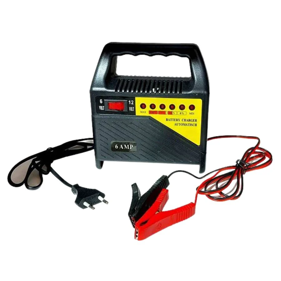 CARGADOR DE BATERIA PARA AUTOMOVILES Y MOTOS 12V - 1