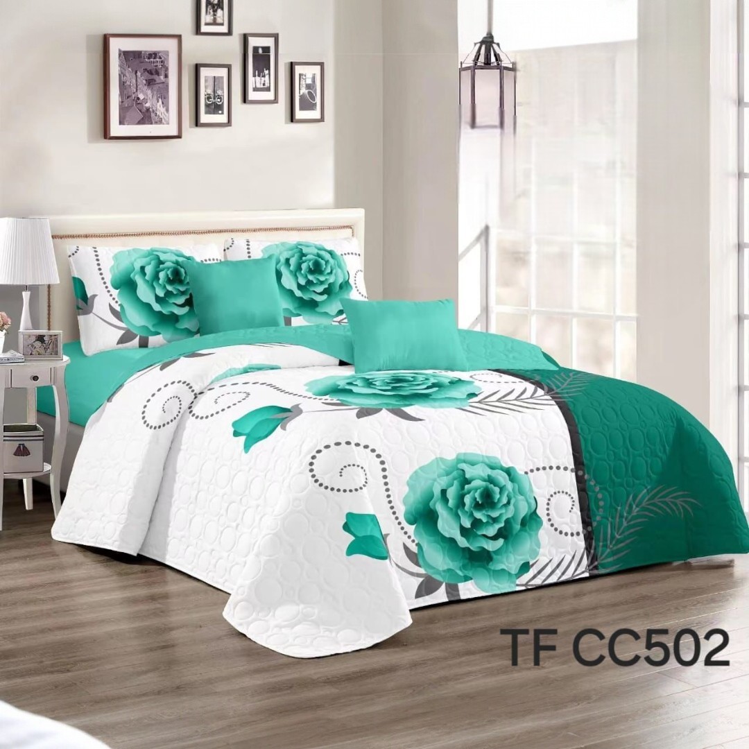 CUBRECAMA QUILT DE VERANO TF CON DISEÑO 2 PLAZAS - 1