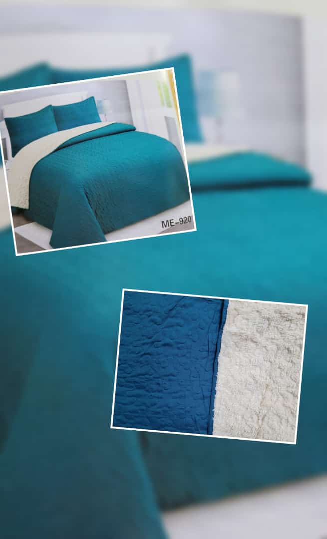 CUBRECAMA QUILT CON CHIPORRO UNICOLOR 1.5 - 1