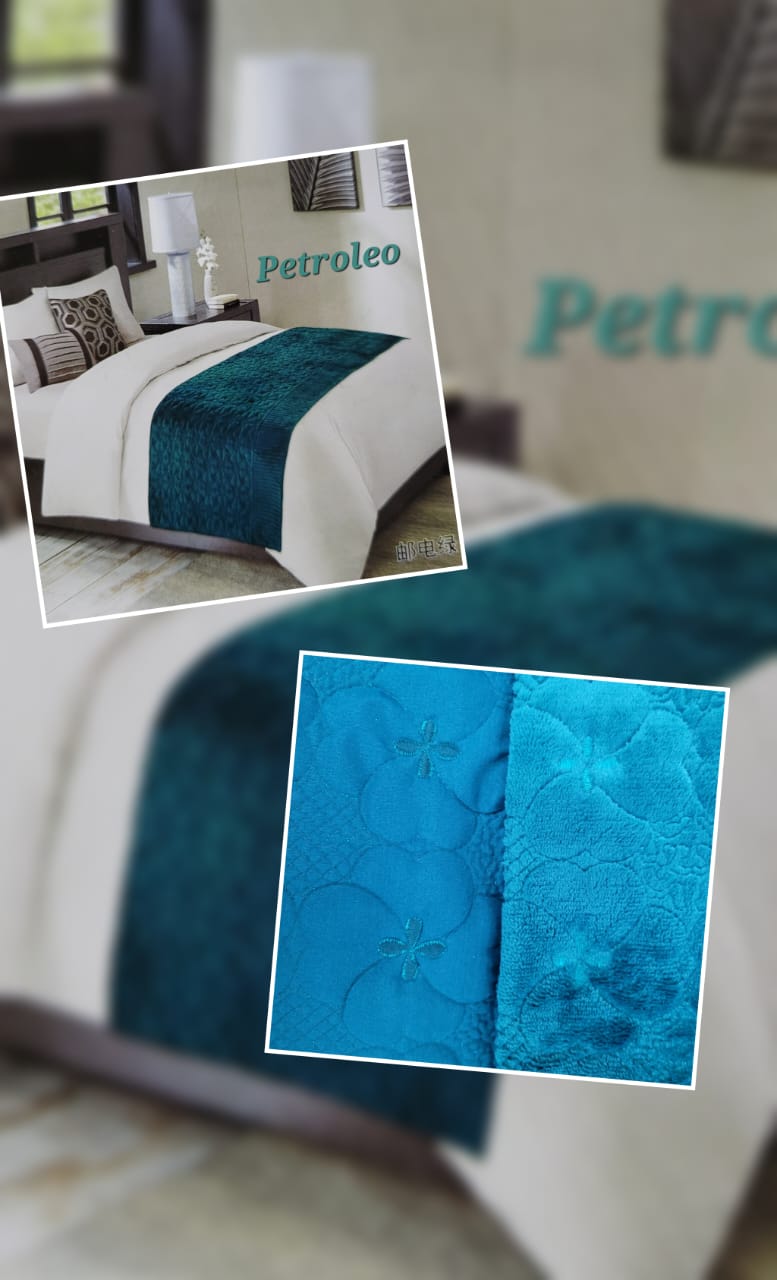 PIECERA PLUSH PARA CAMA DE 2P Y KING 210X90 CM - 1