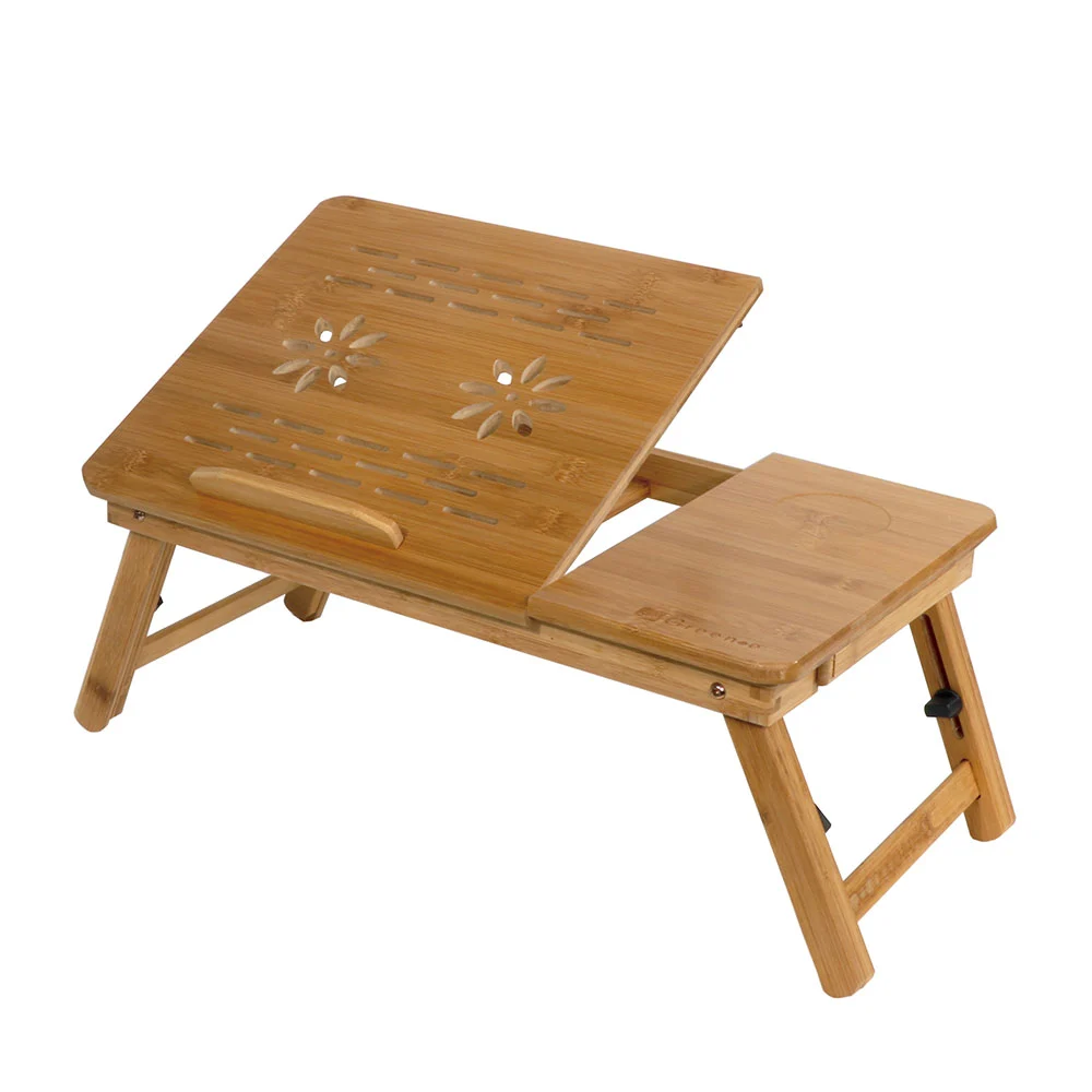 MESA PLEGABLE PARA CAMA Y NOTEBOOK MULTIFUNCIONAL DE MADERA - 1
