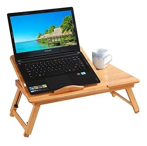 MESA PLEGABLE PARA CAMA Y NOTEBOOK MULTIFUNCIONAL DE MADERA - 3