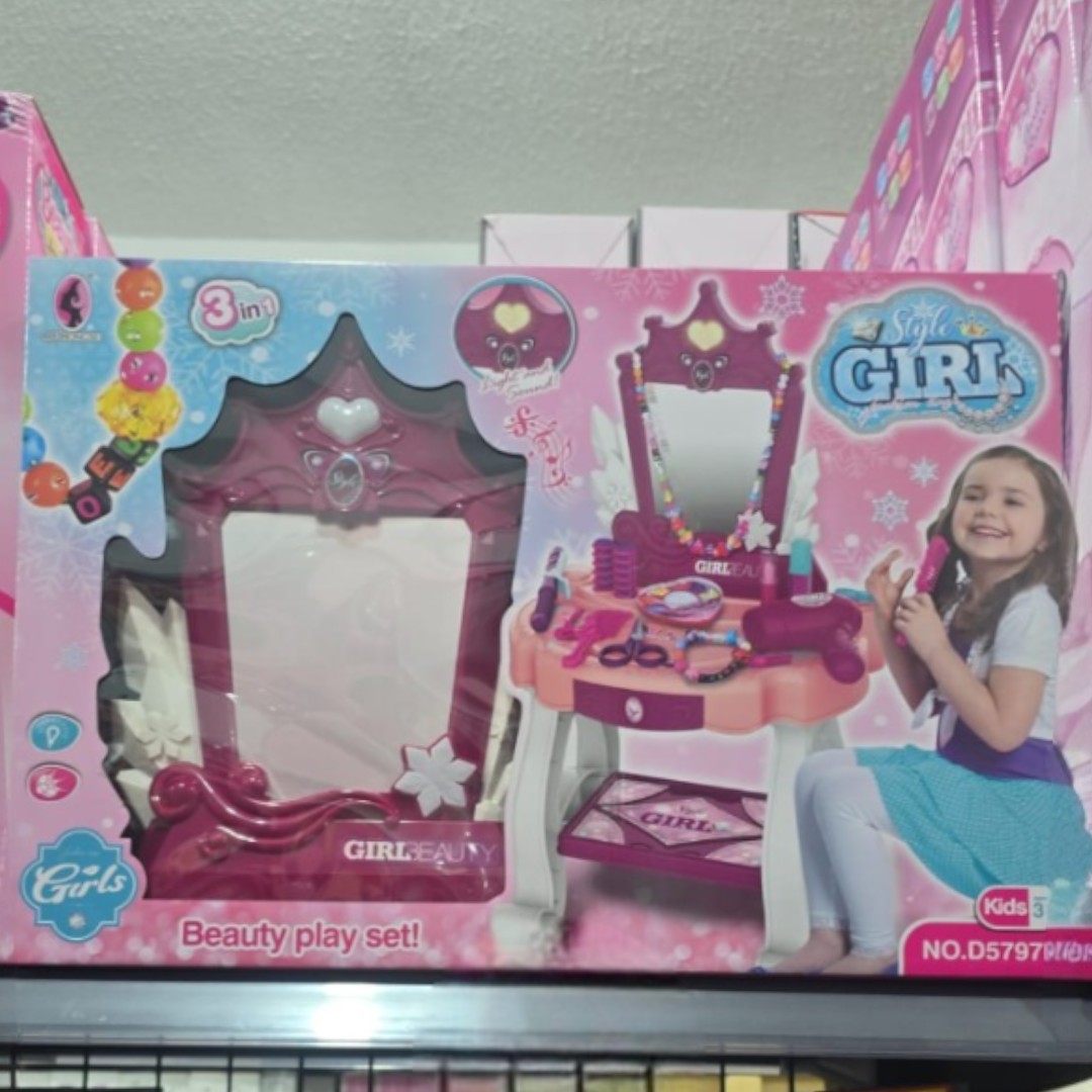 TOCADOR PARA NIÑAS DE SET DE JUGUETE MAQUILLAJE PARA NIÑAS - 1