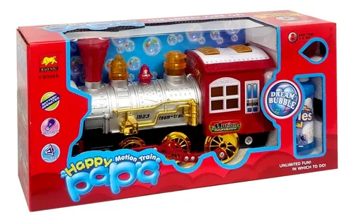 TREN QUE LIBERA POMPAS DE JABON, SONIDO Y LUCES - 3