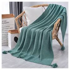 MANTA PARA SOFA CON POMPON 127X172CM - 1