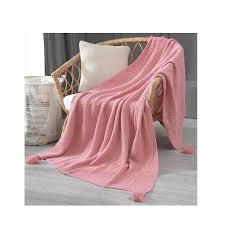 MANTA PARA SOFA CON POMPON 127X172CM - 1