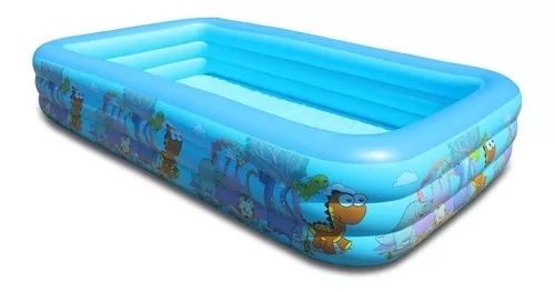 PISCINA INFLABLE PARA NINOS MEDIDAS 180X140X60 CM - 1