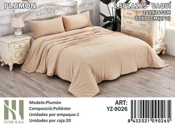 PLUMON SEMI ACOLCHADO IMUSSA KING 240X260CM - 1