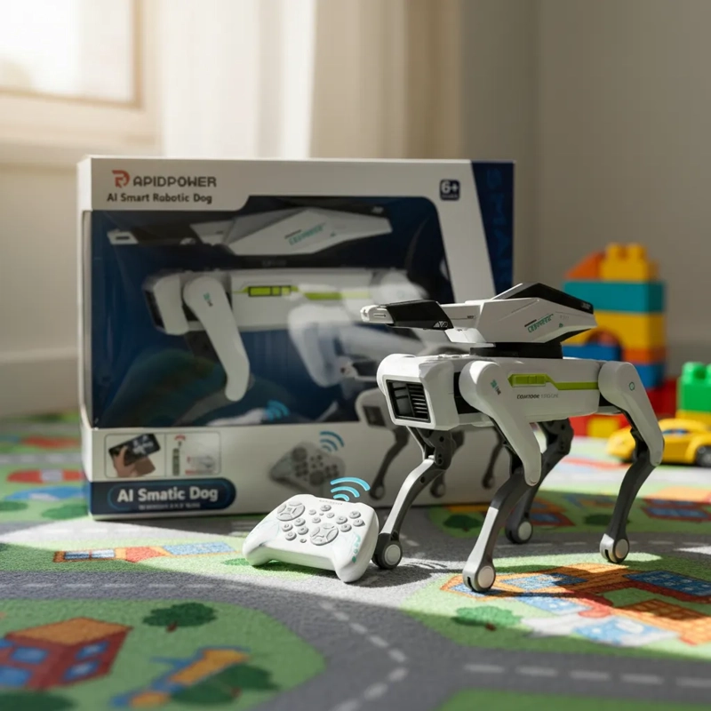 ROBOT PERRO INTELIGENTE INTERACTIVO MASCOTA  PARA NIÑOS BLANCO - 1
