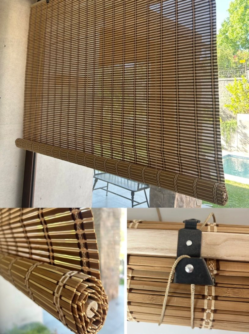CORTINA ROLLER ENROLLABLE 100% DE BAMBU 150X180CM - 1