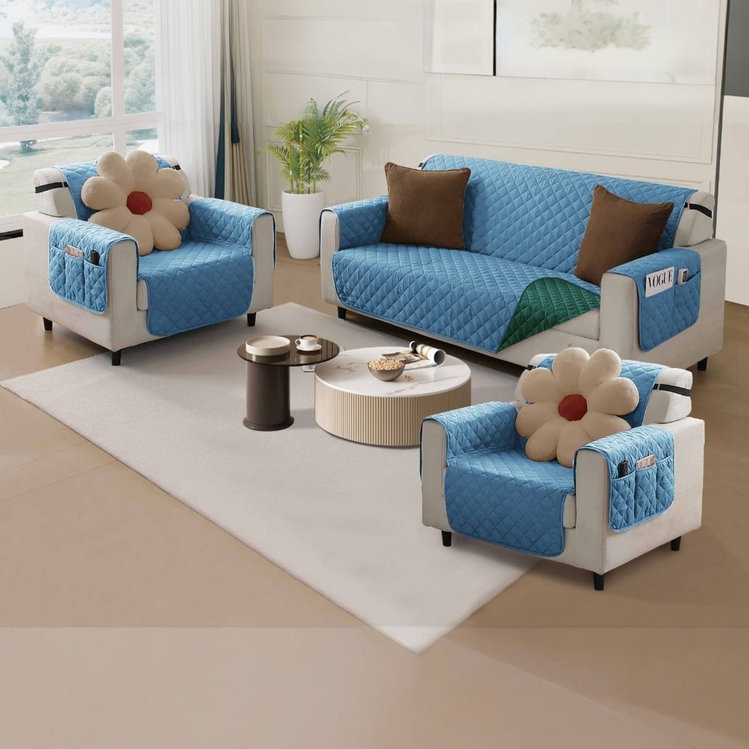 FUNDA COBERTOR CUBRE SILLON 3+1+1 REVERSIBLE - 1