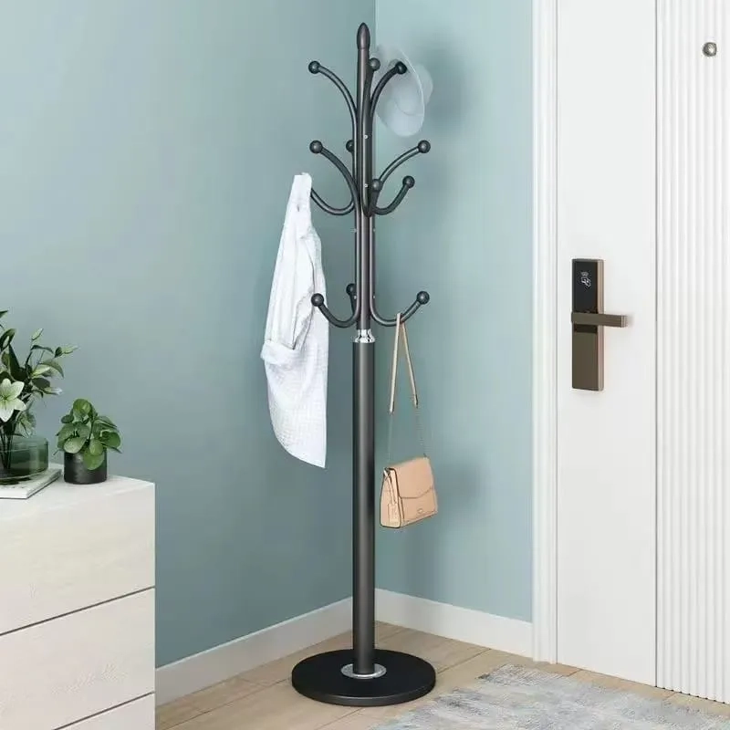 PERCHERO METALICO ORGANIZADOR DE ROPA Y ACCESORIOS NEGRO - 2