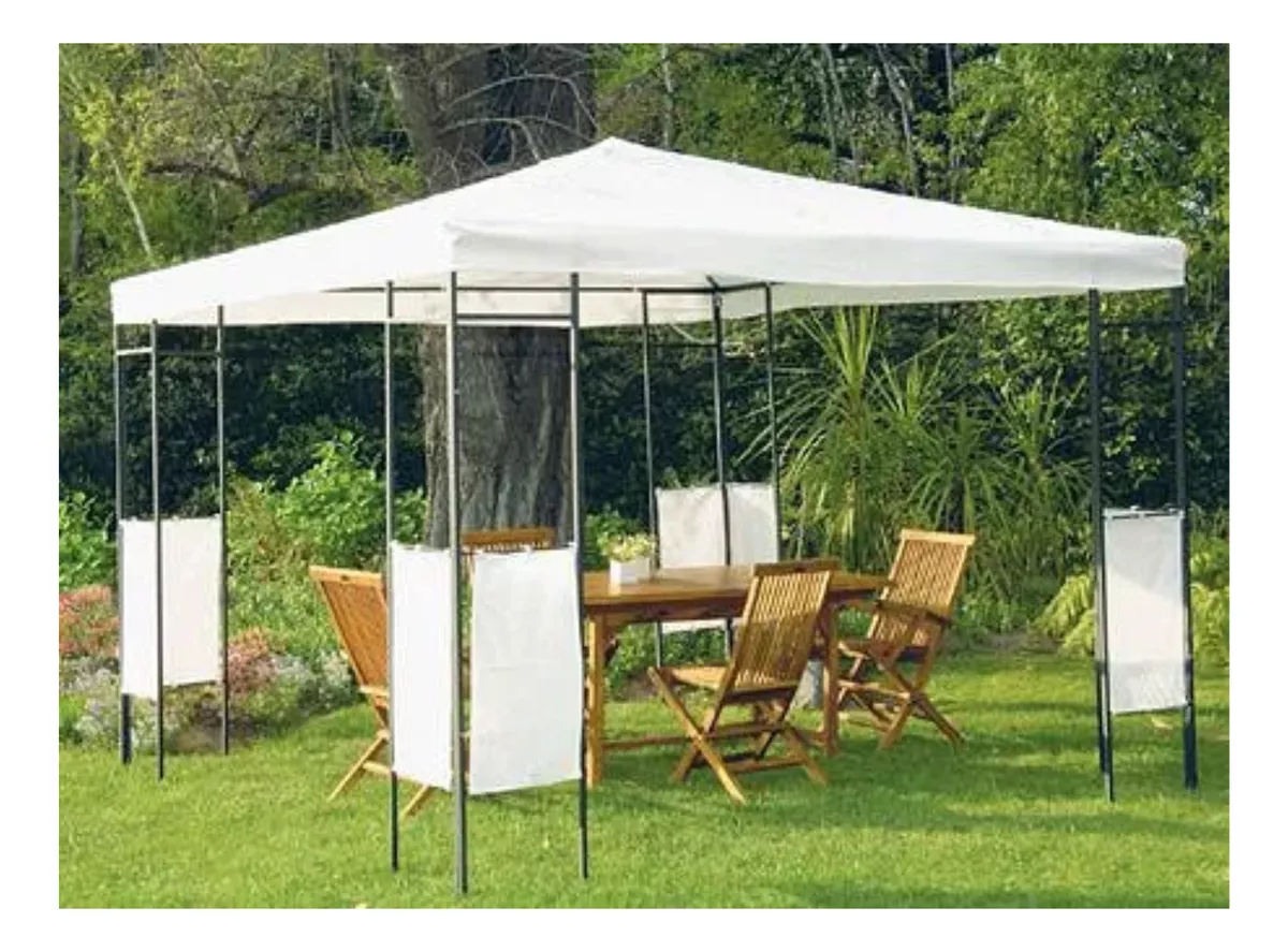 PÉRGOLA 2,5X3X3 METROS - OUTZEN - BLANCO - 2