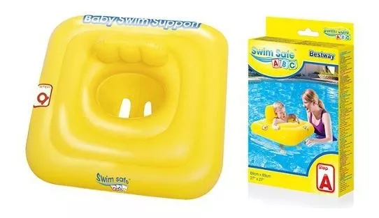 FLOTADOR BESTWAY PILETA CUADRADO 32050 AMARILLO - 2