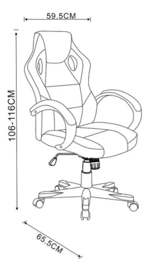 SILLÓN MDESIGN ROJO GAMER 4.0 - 2