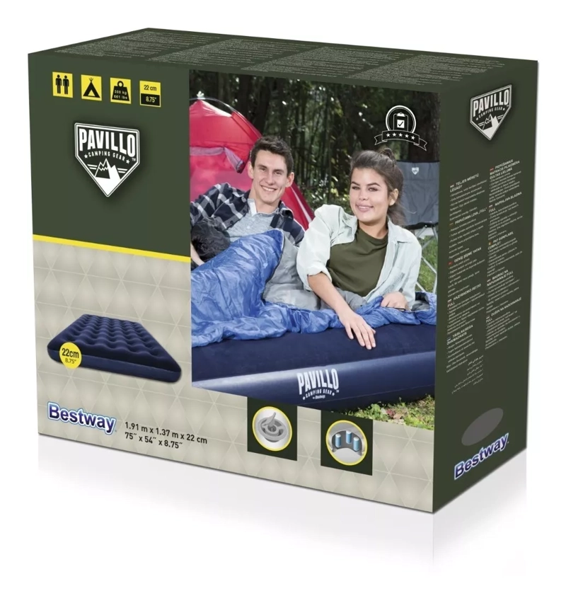COLCHÓN INFLABLE BESTWAY 191 X 137 X 22 CM DOBLE - 4