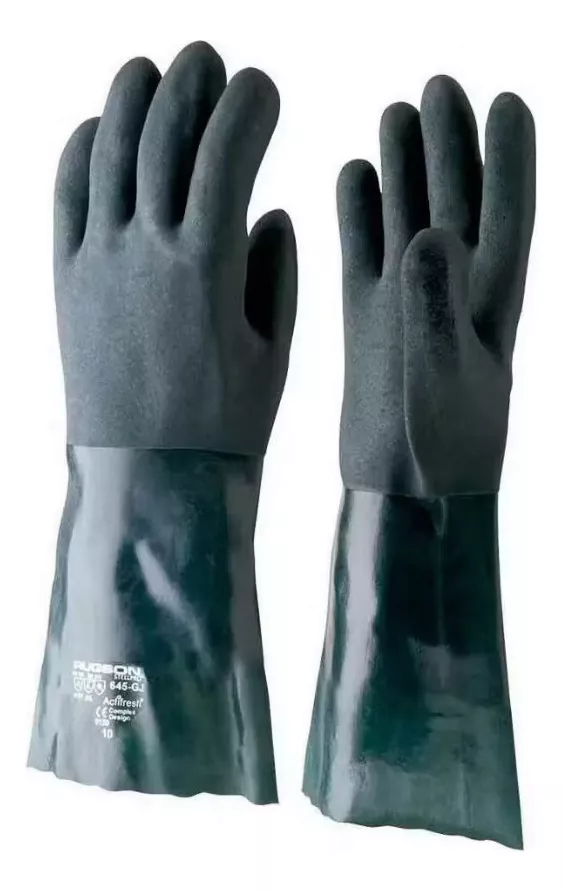 GUANTE STEELPRO PVC RUGSON PACK X2 PARES - 1